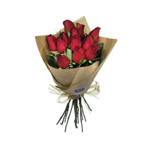 Buquê de 12 Rosas Vermelhas
